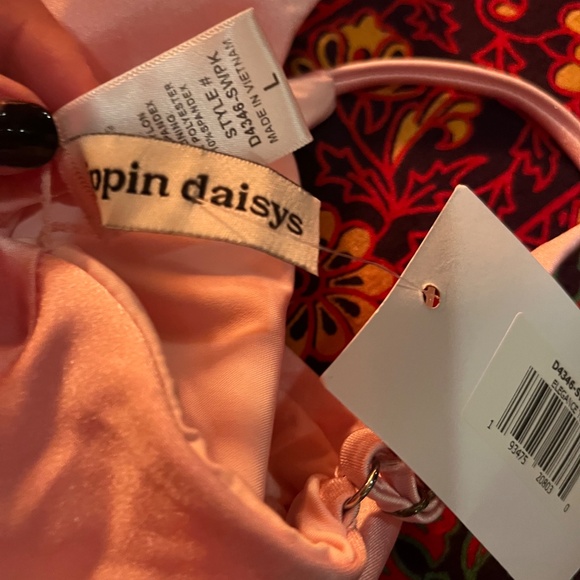 NWT Pacsun Dippin Daisy's Pink Pearl Swim Top (L) - Picture 9 of 9